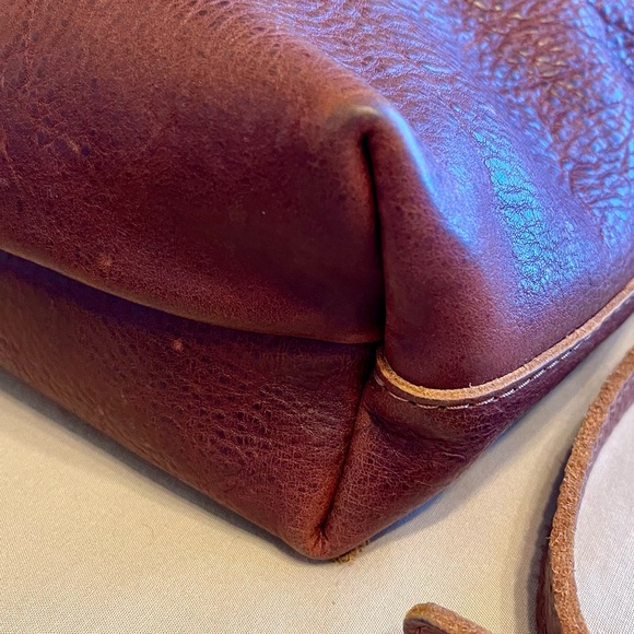 Portland Leather Crossbody Mini in Nutmeg with Leather Tassel - Picture 2 of 13